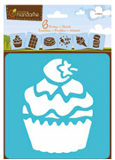 6 pochoirs enfants Gourmandises