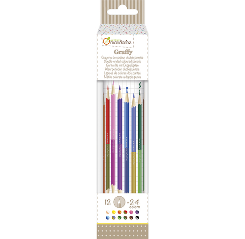 Crayons et feutres de coloriage à paillettes coffret Maped