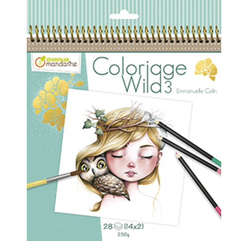 Carnet de coloriage Wild 3