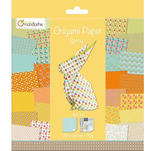 Avenue Mandarine 52506O - Un paquet de 60 feuilles Origami 20x20 cm 70G (30  motifs x 2 feuilles) et une planche de stickers incluse, Bubbles :  : Hogar y cocina