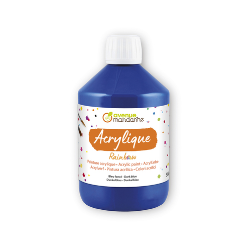 ACRYLIQUE MATE 500 ML BLEU FONCÉ
